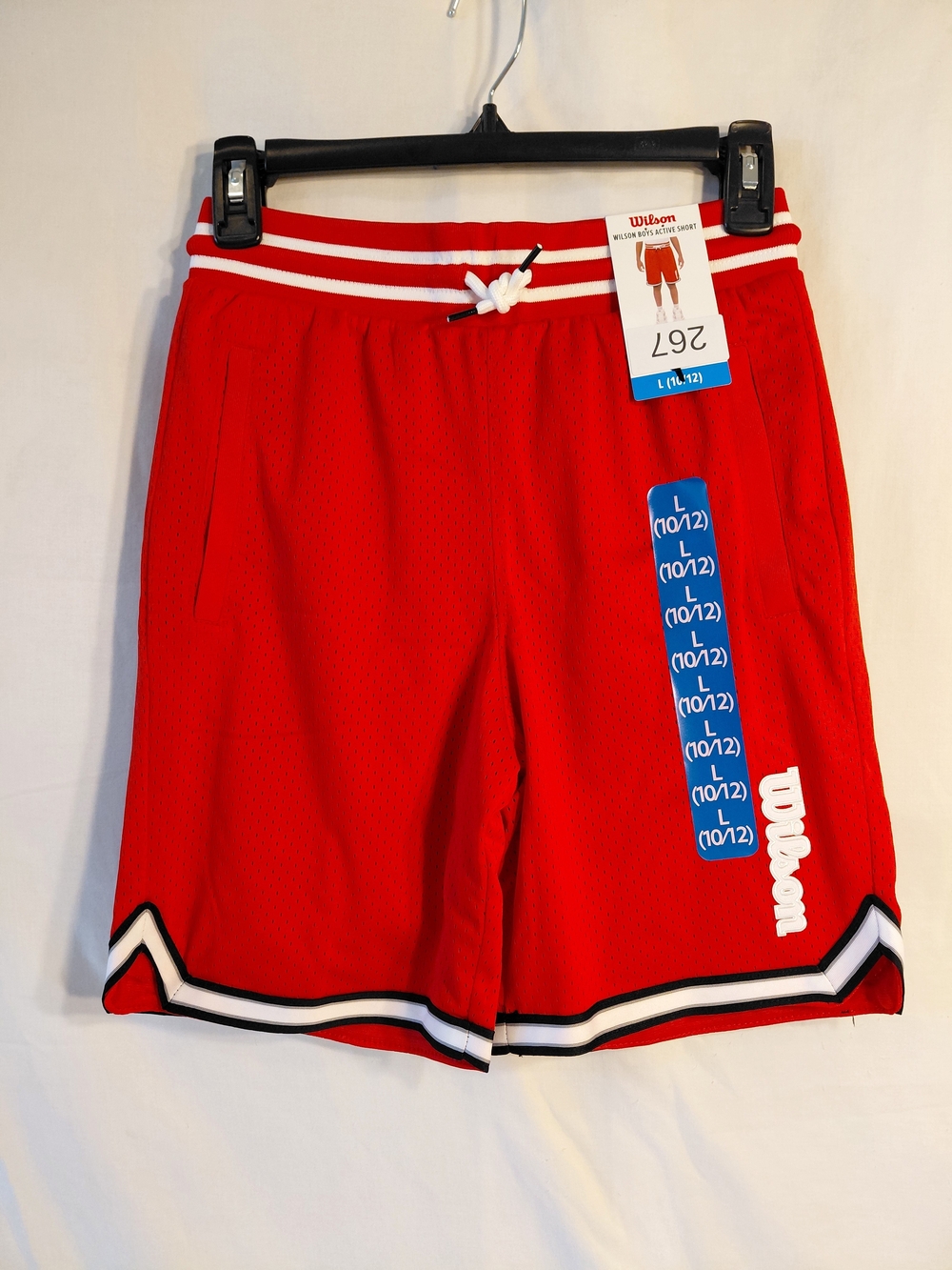 Wilson Red Athletic Shorts with White Trim